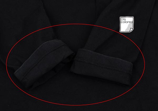 B Yohji Yamamoto Cotton Belt Collar T-Shirt Black Size 2