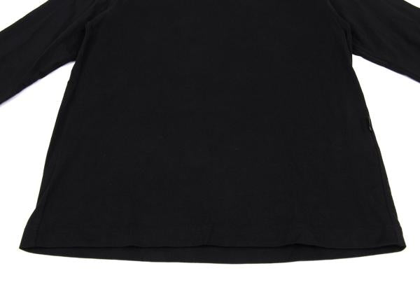 B Yohji Yamamoto Cotton Belt Collar T-Shirt Black Size 2