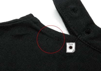B Yohji Yamamoto Cotton Belt Collar T-Shirt Black Size 2