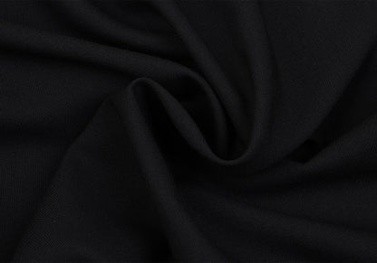 B Yohji Yamamoto Wool Side Drawstring Flap Coat Black Size 1