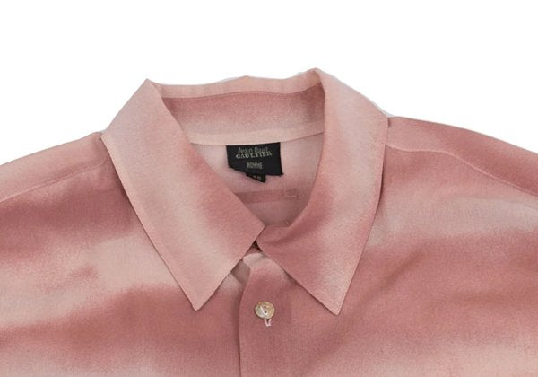 Jean Paul GAULTIER HOMME Poly Hawaiian Pink Multi Shirt Size 48