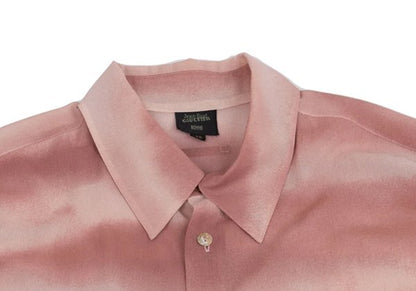 Jean Paul GAULTIER HOMME Poly Hawaiian Pink Multi Shirt Size 48
