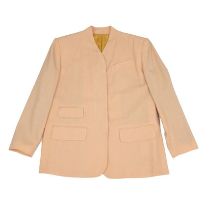 Jean Paul GAULTIER FEMME Wool Fly Front Jacket Pink Size 40