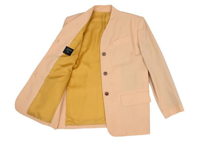 Jean Paul GAULTIER FEMME Wool Fly Front Jacket Pink Size 40