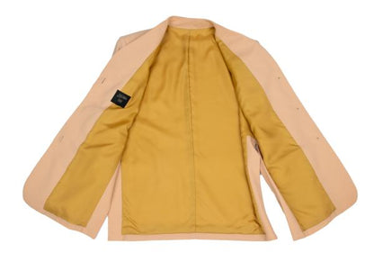 Jean Paul GAULTIER FEMME Wool Fly Front Jacket Pink Size 40