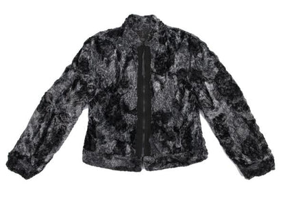 Jean Paul GAULTIER HOMME Reversible Boa Jacket Gray Size 48
