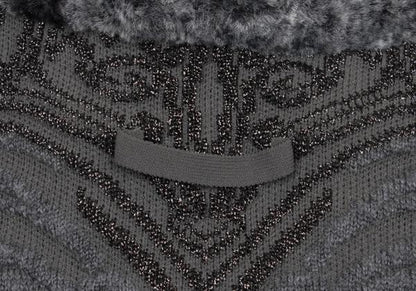 Jean Paul GAULTIER HOMME Reversible Boa Jacket Gray Size 48