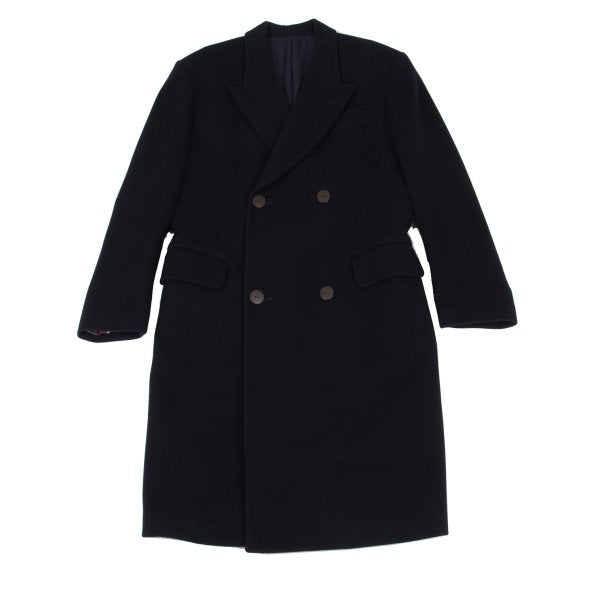 Jean Paul GAULTIER HOMME Navy Flannel Chester Coat Size 50