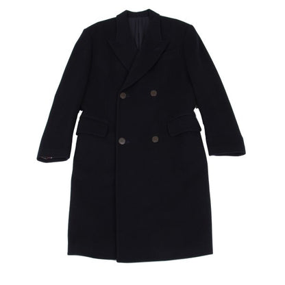 Jean Paul GAULTIER HOMME Navy Flannel Chester Coat Size 50