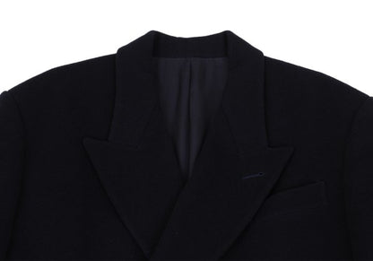 Jean Paul GAULTIER HOMME Navy Flannel Chester Coat Size 50