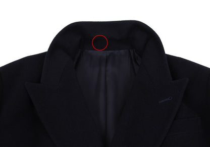 Jean Paul GAULTIER HOMME Navy Flannel Chester Coat Size 50