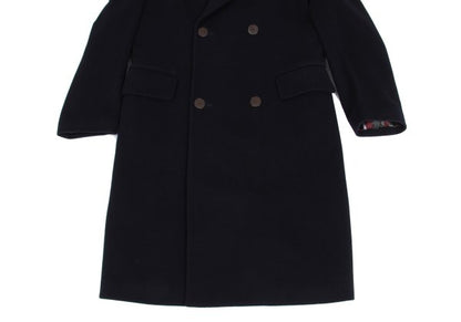 Jean Paul GAULTIER HOMME Navy Flannel Chester Coat Size 50