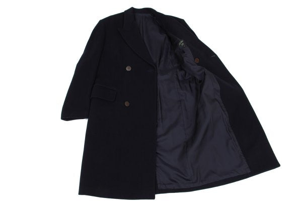 Jean Paul GAULTIER HOMME Navy Flannel Chester Coat Size 50