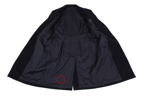 Jean Paul GAULTIER HOMME Navy Flannel Chester Coat Size 50