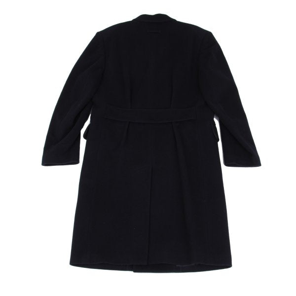 Jean Paul GAULTIER HOMME Navy Flannel Chester Coat Size 50