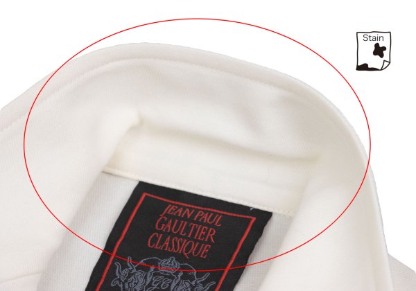 Jean Paul GAULTIER CLASSIQUE Cotton Flap Off White Vest Size 40