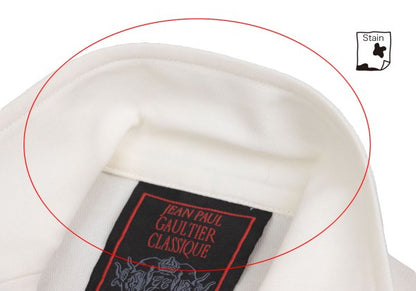 Jean Paul GAULTIER CLASSIQUE Cotton Flap Off White Vest Size 40