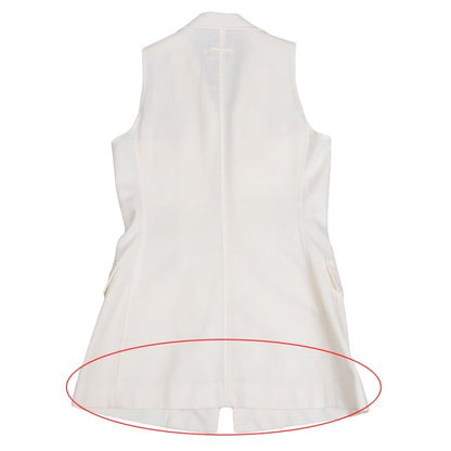 Jean Paul GAULTIER CLASSIQUE Cotton Flap Off White Vest Size 40