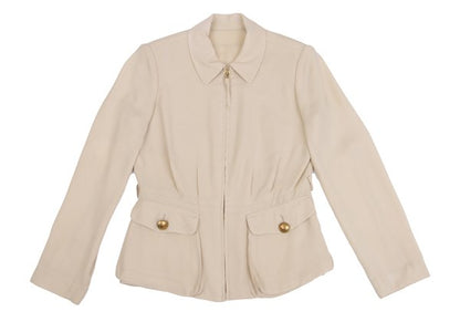 Jean Paul GAULTIER CLASSIQUE Blended Jacket Beige Size 42