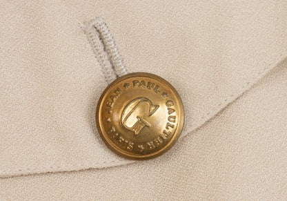 Jean Paul GAULTIER CLASSIQUE Blended Jacket Beige Size 42
