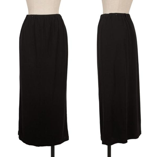 Yohji Yamamoto FEMME Cotton A-Line Maxi Skirt Black Size 3