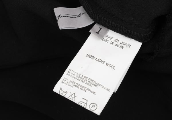 Yohji Yamamoto FEMME Wool Gabardine Pants Black Size 1