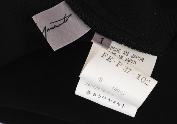 Yohji Yamamoto FEMME Wool Gabardine Pants Black Size 1