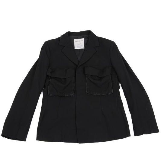 Yohji Yamamoto FEMME Wool Gabardine Jacket Black Size 1