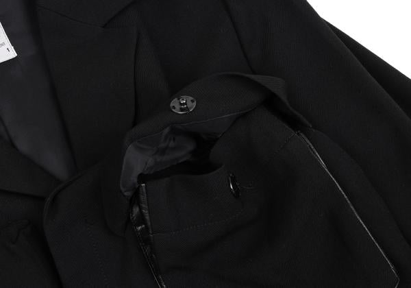 Yohji Yamamoto FEMME Wool Gabardine Jacket Black Size 1