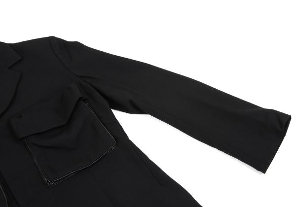 Yohji Yamamoto FEMME Wool Gabardine Jacket Black Size 1