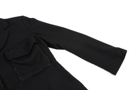 Yohji Yamamoto FEMME Wool Gabardine Jacket Black Size 1