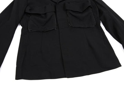 Yohji Yamamoto FEMME Wool Gabardine Jacket Black Size 1