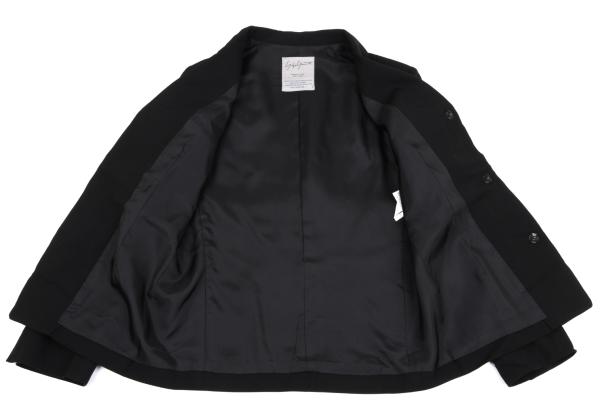 Yohji Yamamoto FEMME Wool Gabardine Jacket Black Size 1