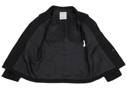 Yohji Yamamoto FEMME Wool Gabardine Jacket Black Size 1