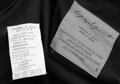 Yohji Yamamoto FEMME Wool Gabardine Jacket Black Size 1