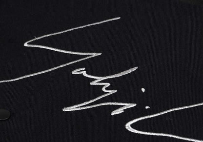 Yohji Yamaoto x NEW ERA x Yohji Yamamoto Wool Leather Navy Black Jacket Size 3