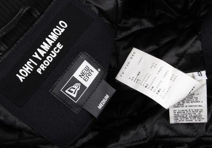 Yohji Yamaoto x NEW ERA x Yohji Yamamoto Wool Leather Navy Black Jacket Size 3