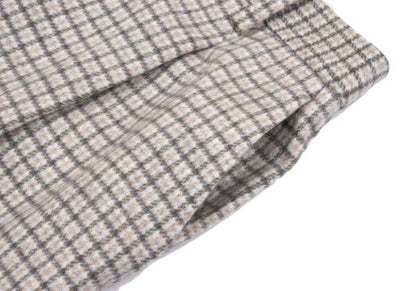 Theory luxe Wool Blend Check Wide Pants Gray Size 38