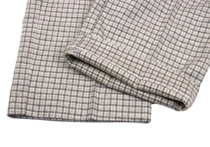 Theory luxe Wool Blend Check Wide Pants Gray Size 38