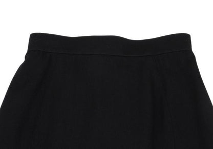 Thierry Mugler Wool A-Line Skirt Black Size 63-90