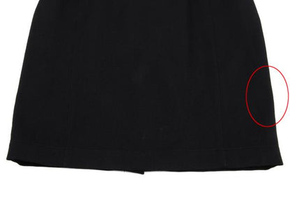Thierry Mugler Wool A-Line Skirt Black Size 63-90