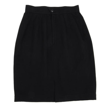 Thierry Mugler Wool A-Line Skirt Black Size 63-90