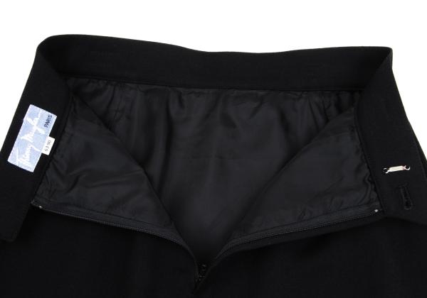 Thierry Mugler Wool A-Line Skirt Black Size 63-90