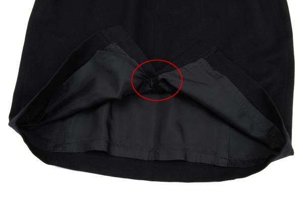 Thierry Mugler Wool A-Line Skirt Black Size 63-90