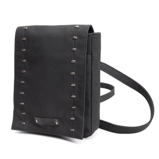 Jean Paul GAULTIER Studded Flap Bag Black