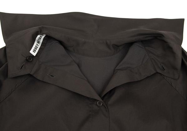 ISSEY MIYAKE 24SS Stretch Back Button Blouse Gray Size 2