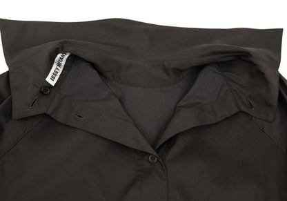 ISSEY MIYAKE 24SS Stretch Back Button Blouse Gray Size 2