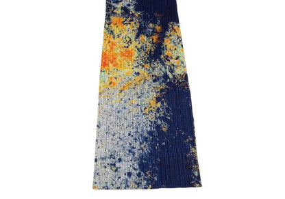 PLEATS PLEASE SPLASH 22AW Print Sleeveless Dress Navy Size 3