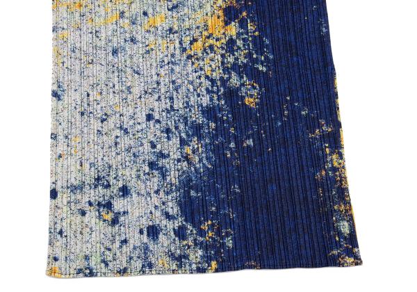 PLEATS PLEASE SPLASH 22AW Print Sleeveless Dress Navy Size 3