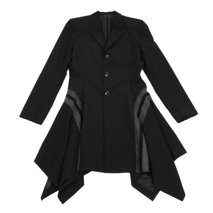 Jean Paul GAULTIER FEMME Wool Knit Line Jacket Black Size 40